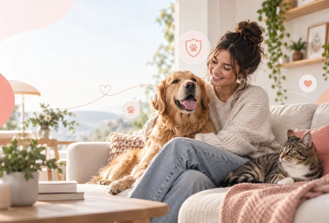 Pet receiving attentive care